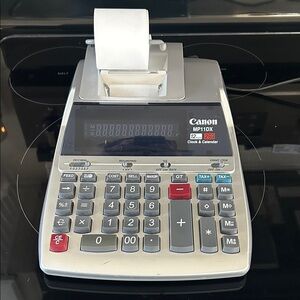 Canon MP11DX Desktop Printing Calculator in Silver, Gray and Red VM